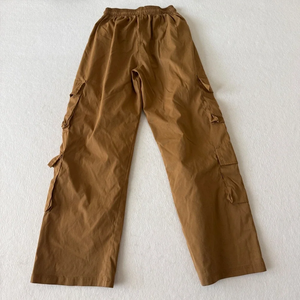 The North Face Rugged Cargo Pants Mens Small Brown Multi-Pocket Elastic Waist